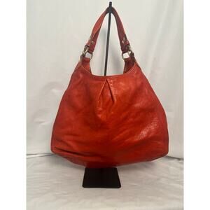 Coach Orange Leather Hobo Bag Large Slouchy Vintage Shoulder Bag